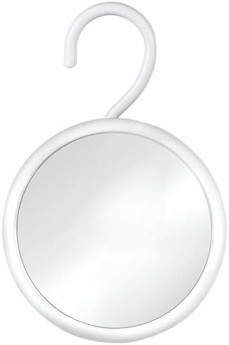 Mirrorvana - Hangable Round Fogless shower mirror with 360 Swivel Rotatable Hook
