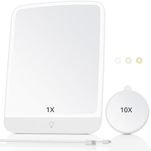11 x 8 Portable Makeup Mirror With Light