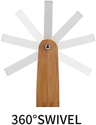 Makeup Mirror with Bamboo Stand