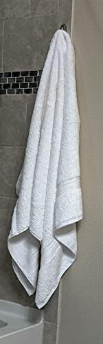 Set of 4 White 35x70 Bath Sheets Supima Cotton