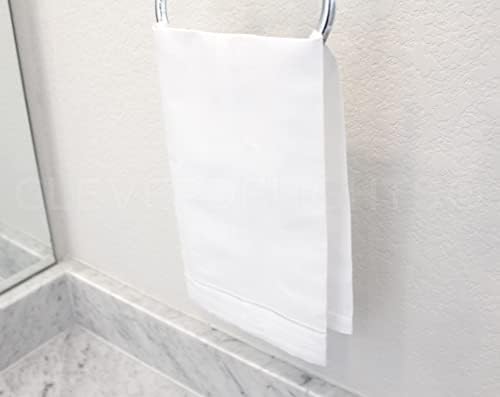 High-Quality Linen Hand Towels - 6-Piece Set - 14 x 22 - Fingertip