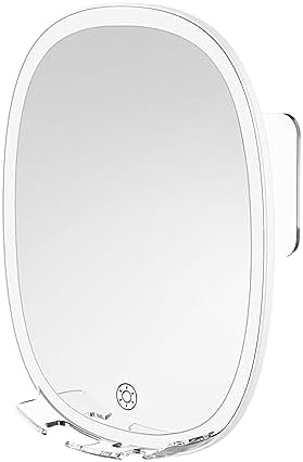 Fogless Lighted Shower Mirror for Shaving