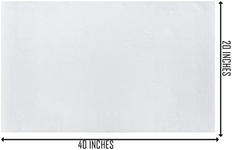 High-Quality 20x40 White Cotton Bath Towels for Commercial Use