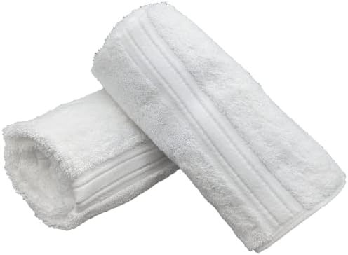 Set of 36 White Washcloths 14x14 Embrace Collection