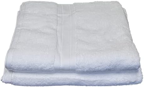 Set of 4 White 35x70 Bath Sheets Supima Cotton