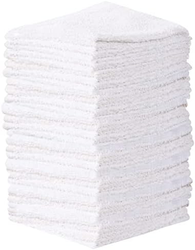 T L Towel and Linen Mart 24 Pack Wash Cloths White
