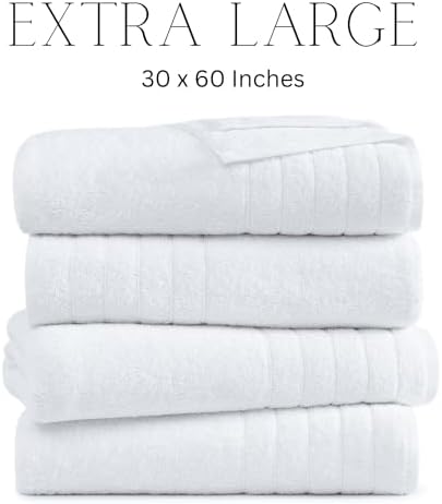 Luxury bath towels 4-pack Terry cotton bath towels