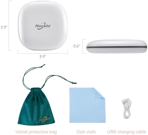 Moccasion LED Mirror for Compact Travel Makeup