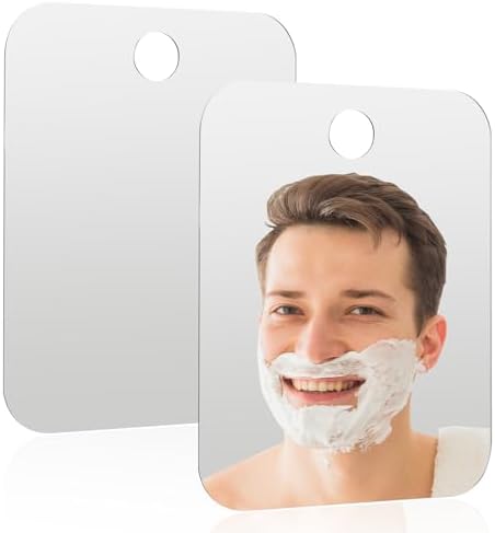 2Pcs Aiyorse shower mirror for travel
