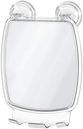iDesign Plastic Power Lock Suction Shower Shaving Mirror