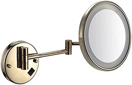 Bathroom Mirror with 3X Magnification Foldable USB Charged