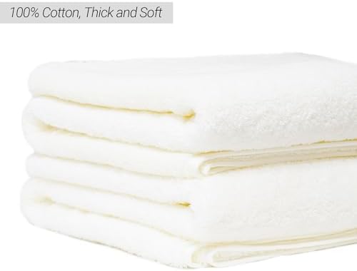 Large Bath Towel Set - Soft 100 Cotton for Luxury Bath
