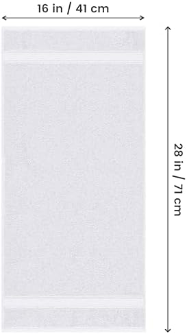 Utopia 6-Piece Premium Hand Towels 16x28 inches Soft Absorbent White