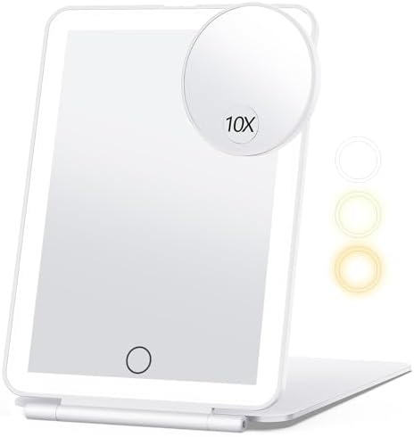 Miroposs Rechargeable LED Travel Makeup Mirror