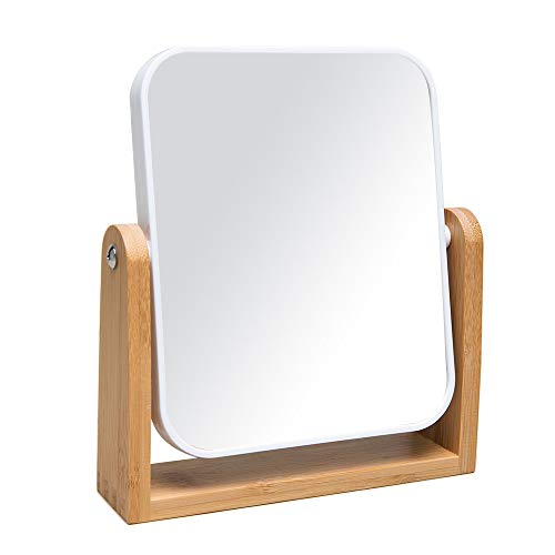Stylish Bamboo Makeup Mirror