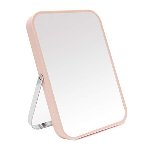 8-Inch Portable Folding Table Vanity Mirror Pink