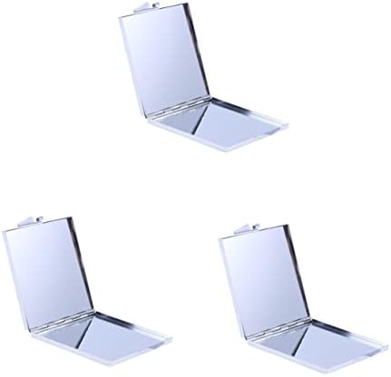 Minkisky 3PCS Compact LED Travel Makeup Mirror with Wall Mount Folding Design