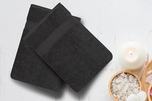 6-Piece Premium Terry Bath Towels Soft Quick Dry