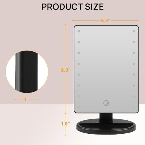 KAKULO --- Lighted Makeup Mirror with Lights