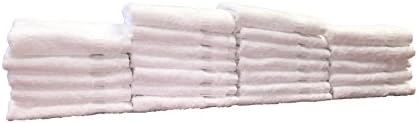 Optima Collection 13x13 White Washcloth Set of 24 - Eco-Friendly