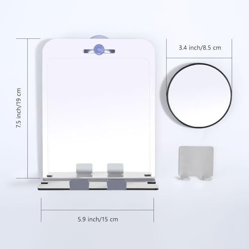 Shinova Pro_multipurpose Bogus Free Standing Mirror for Shavers inpoundShower