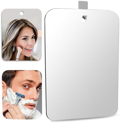 DFLLLO Large shatterproof shower mirror for travel bathroom convenience