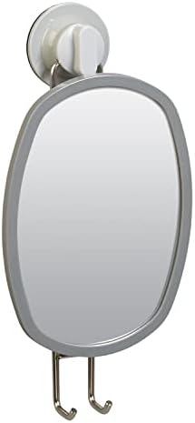 Zenna Home Adhesive or Suction Mount Fogless Shower Mirror