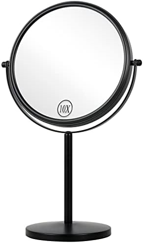 ALHAKIN 10x Double-Sided Magnifying Makeup Mirror