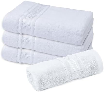 4-Piece Turkish Cotton Washcloth Set