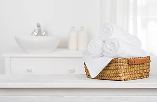 High-Quality 20x40 White Cotton Bath Towels for Commercial Use