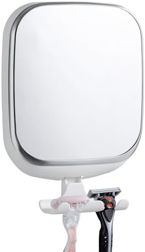 TAILI Fogless shower mirror with Razor Holder White