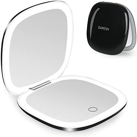 Deweisn Compact Mirror - Travel Makeup Mirror with Double Sided Magnifying