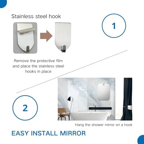 Chic Fogless Shaving Mirror for Men in the Shower