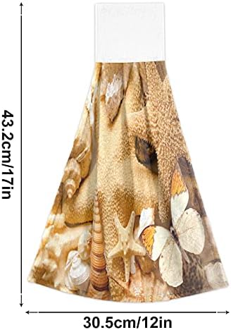 Corgal Sand Starfish Summer Kitchen Hanging Hand Towels