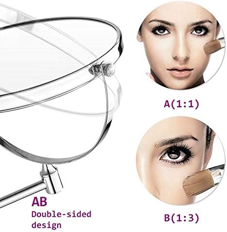 LCARY 1Pc Compact Foldable Vanity Mirror for Women