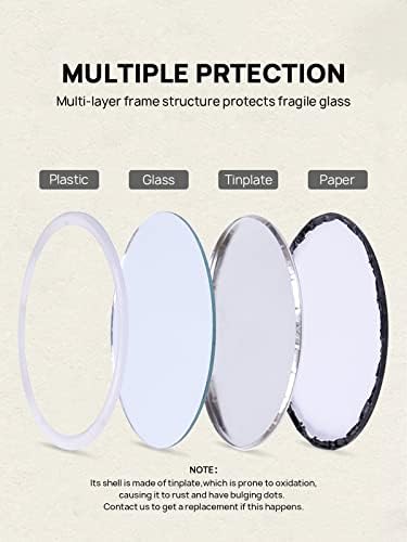 Compact Round Makeup Mirror for Travel