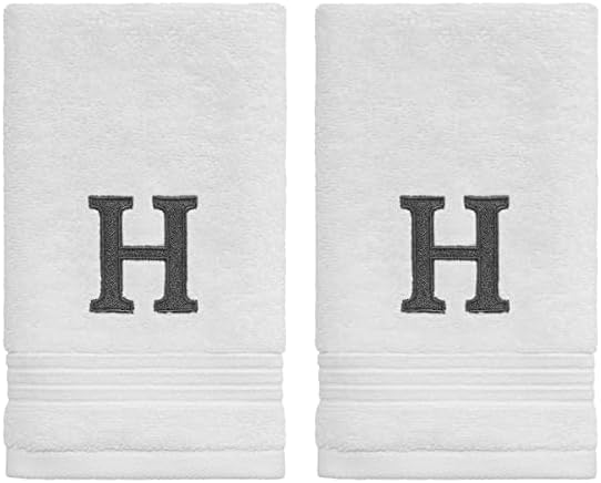 Avanti Linens Monogram Embroidered Fingertip Towel Pack of 2