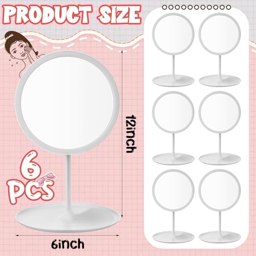 DoubleFill 6 Pcs Spa Party Makeup Mirror Set