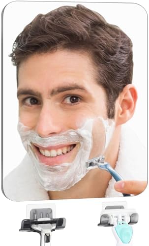 Perfect Multi-Use shower mirror for shaving with razor holder