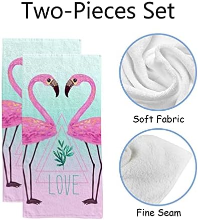 Rashu Fun Flamingo Bath Towel Set 30x15in