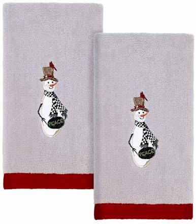 Avanti Linens - Soft Cotton Fingertip Towels Country Friends Collection Set of 2