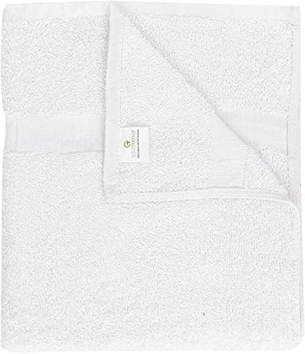 GOLD TEXTILES 60-Pack Economy White Bath Towels Bulk 22x44 Inches