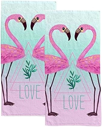Rashu Fun Flamingo Bath Towel Set 30x15in
