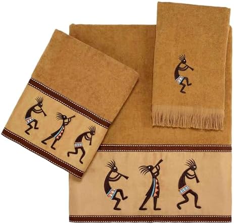 Avanti Linens Bath Towels Premium Cotton Towels with Nutmeg Inspired Design