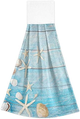 Seashells Starfish Kitchen Hand Towels
