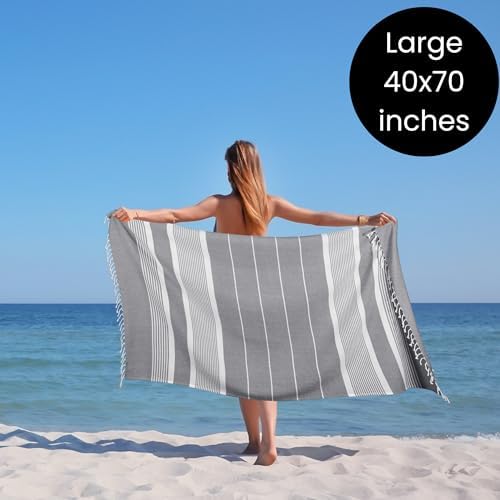 Luxury Cotton Beach Towels 100 Pure 40x70 Inch Set of 6