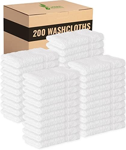 Green Lifestyle Washcloth Set - 100 Cotton 12x12