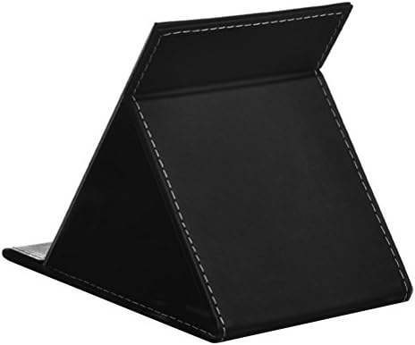 JOLY Protable PU Leather Makeup Mirror with Adjustable Stand S Black