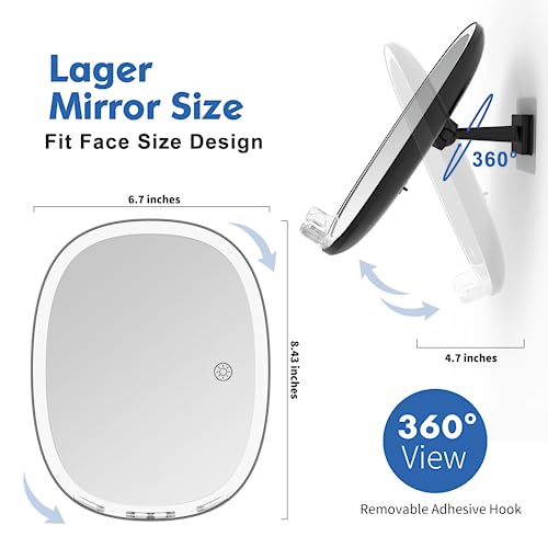 COSMIRROR Shaving Mirror with Razor Holder