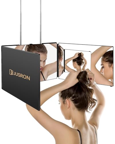 360 Self Hair Cutting Mirror - Clear Anti-Fog HD Glass